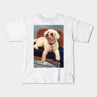 Little White Poodle Kids T-Shirt